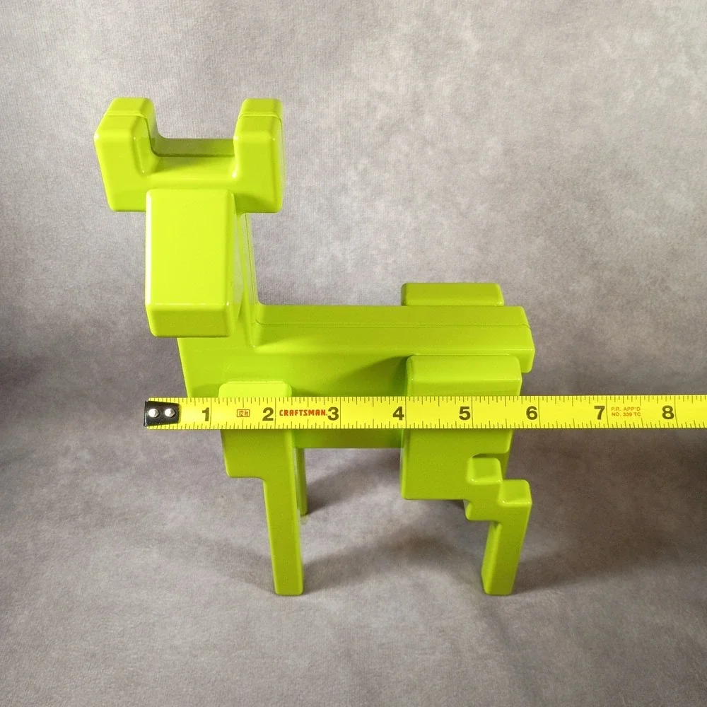 IKEA Monika Mulder Deer Figurine Green Metal Modern Geometric Decor